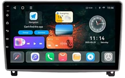 Android 15 2 DIN Pantalla Táctil Radio de 9 para Peugeot 407 1 2004-2011 Radio Coche con Navegación GPS Bluetooth Radio FM Cámara Trasera Multimedia Pantalla para Coche(A1 2+32G)