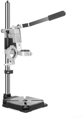 Zilimontt Verstellbarer Bohrständer für Handbohrmaschinen mit 3842 mm Kragen, Gusseisen-Basis, Tischbohrerhalter für Holz und Metall, wandelt elektrische Bohrmaschine in Tisch um (Doppelloch)