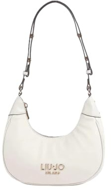 Liu Jo Kleine Schultertasche, cremefarben, Hobo-Stil mit verstellbarem Schultergurt