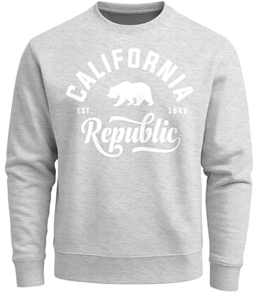 Neverless Schöner California Republic Herren Pullover Sweatshirt