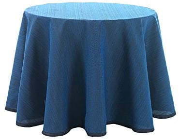 Martina Home Falda para Mesa Camilla modelo Ribera - Redonda de 100 - color Azul