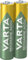 VARTA Recharge Accu Recycled, Ready-To-use pre-charged AAA Micro NiMH rechargeable battery (2-pack, 800 mAh) made of 11% recycled material - without memory effect