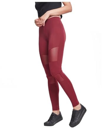 Urban Classics Damen Ladies Tech Mesh Leggings Leggings, Port, 4XL