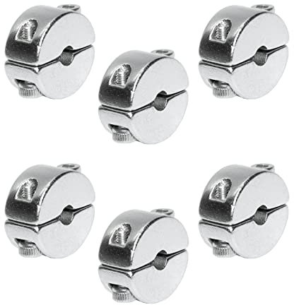 Stoppklemme (teilbar) aus Edelstahl V4A - Seilklemme Drahtklemme Drahtseil Klemme Drahtseilklemme (4mm, 6 Stück)
