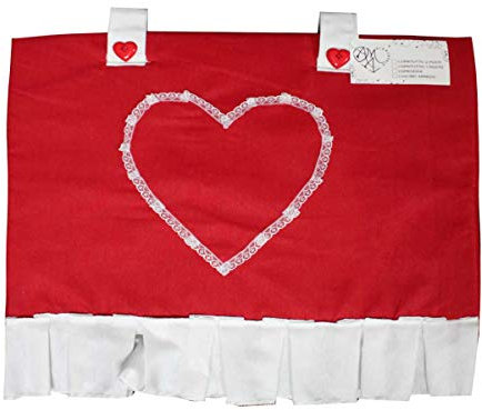 Copriforno Copri Forno Cuore Ricamato Soft Rosso Natalizio Natale 40x45 cm
