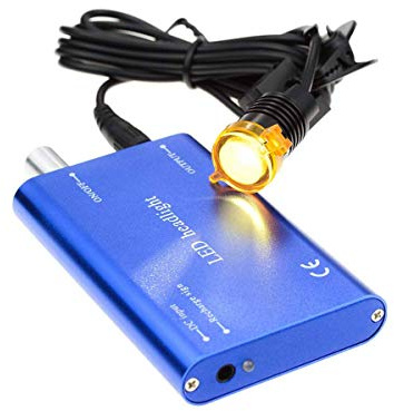 BONEW 3 W LED-Scheinwerfer mit Filter für alle Fernglas-Lupen, Blau