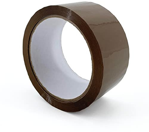 IMBALLAGGI 2000 - Nastro Adesivo Pacchi Marrone in Polipropilene 36Pz 5cm x 66Mt x 76mm, Nastro Adesivo Colorato Resistente a Strappo Silenzioso, Nastro Imballaggio per Spedizioni Scatoloni Trasloco