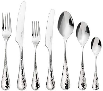 Robert Welch Honeybourne Bright, 7 Piece Cutlery Place Setting. Made from Stainless Steel. Dishwasher Safe.