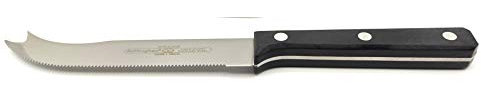 KIMERA Couteau Denté à Deux Embouts pour Fromage Gottinghen - Lame 12 cm en Acier Inoxydable AISI 420 - Manche ABS, Fabriqué en Italie