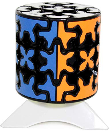 Oostifun MO FANG GE 3x3x3 Puzzle Cube Glattes Würfel Twist Puzzle mit Würfelstativ (Schwarz)