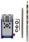 TIVOLY - Kit Assemblage Invisible - Guide Perçage Angle 15° + Foret Etagé Ø 9,5 mm + Embout de Vissage PZ2 + 3 Canons de Perçage Ø 6-8-10mm + Butée + Clé Allen