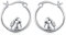Hasen Ohrringe Creolen Damen Silber 925 Tier Bunny Ohrringe Kreolen Hasen Schmuck Muttertags Geschenke Ostern für Mädchen Kinder Tochter