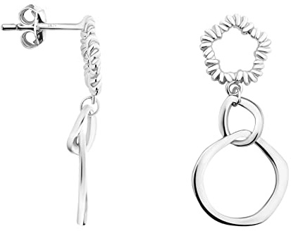SOFIA MILANI - Damen Ohrringe 925 Silber - Kreis Ohrhänger - E1343