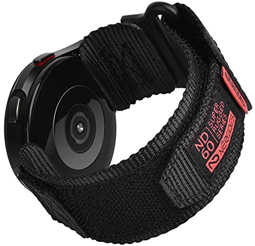 Nereides Armband Kompatibel mit Samsung Galaxy Watch 7 6 5 40mm 44mm /6 4 Classic /5 Pro /3 Classic 41mm /Active 2, 20 mm Klettverschluss Nylon Sportarmband für Männer und Frauen