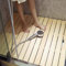 Zhaomi Caillebotis de Douche de Bain Polyvalent,Caillebotis de Douche Bois,Tapis de Pédale en Bois,Tapis Antidérapant,Tapis en Bois pour Baignoire,pour Sol de Salle de Bain (30x30cm/11.8x11.8in)
