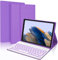 IVEOPPE Backlit Keyboard Case for Samsung Galaxy Tab A8 10.5 inch 2022, Magnetic Detachable Wireless Bluetooth Keyboard with Slim Lightweight Stand Cover for Tab A8 (Model: SM-X200/X205/X207) Purple