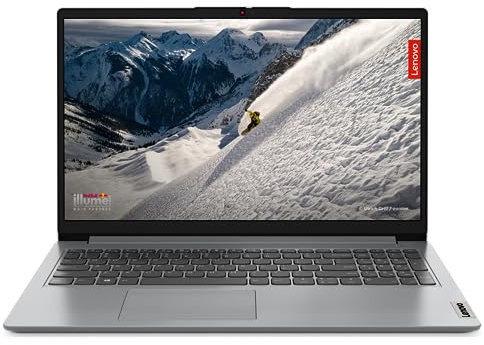 Lenovo IdeaPad 1 15AMN7 - Ordinateur Portable 15.6'' FHD (AMD Ryzen 3 7320U, RAM 8Go, SSD 512Go, AMD Radeon 610M Graphics, Windows 11 Home) Clavier AZERTY Français - Gris