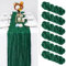 Showgeous 6er-Pack dunkelgrüner Käsetuch-Tischläufer, Gaze-Tischläufer, 300 cm lang, halbdurchsichtiger Tischläufer, Boho- oder rustikale Hochzeitstischdekoration für Brautparty, Feiertagsparty