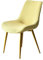 VELYTA Stuhlhussen,Schonbezug für Schalenstühle, Esszimmerstuhlbezüge, Dehnbare, abnehmbare Lounge-Eckstuhlbezüge ohne Armlehnen für Esszimmer, Küche, Schlafzimmer-Light Yellow||4pcs