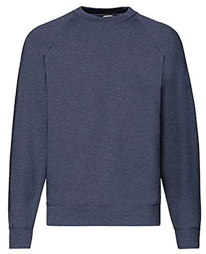 Fruit of the Loom Raglan Sweatshirt für Herren, matt, Vintage Navy, XL