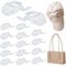CAREDGO Hut Haken,16er Kappenhalter Baseball Cap Organizer Huthaken Aufbewahrung Baseballkappenhake Mützen Kappenhaken Transparent Kleiderhaken Einzige Schlüsselhaken, 5 * 3.3 * 3.8cm