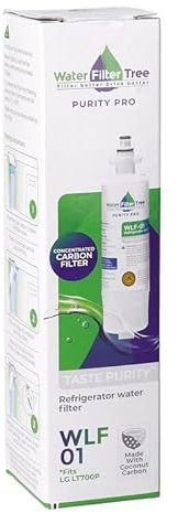 LUTH Premium Profi Parts Filtre à eau interne compatible avec LG Lt700p Adq36006101 pour réfrigérateur-congélateur