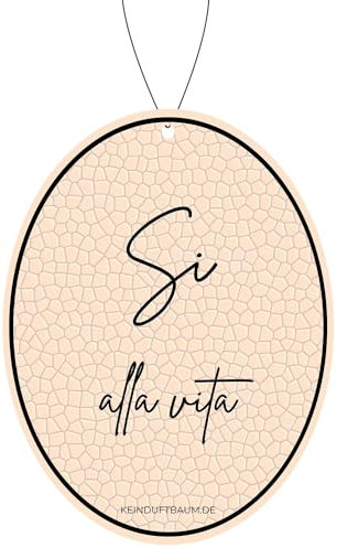 Pflege Passion Auto Parfüm Duftbaum Anhänger für Rückspiegel – Autoparfum Duft Lufterfrischer für Innenraum – Si alla Vita 4er Pack