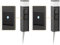 ledscom.de 2 Stück Pollerleuchte PODEL mit Erdspieß für außen, Smart Home, 39cm, schwarz, G9 Fassung, 2 Steckdosen