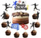 Jxuzh Handball Cupcake Topper Cake Topper Happy Birthday Tortendeko Handball Kuchen Deko Tortentopper Handball Tortenaufsatz Sport Kuchen Dekoration Tortenaufsatz Handball Spieler Kuchen Deko