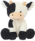 Hojalis Kuscheltier Kuh, 22CM Niedliches Plüschkuh-Spielzeug, Kuhs-Plüschtier Plüschkissen, Sitzend Kuhs, Schwarz Weiß Plüschtier,Weiches Stofftier Geschenke für Baby Kinder (Kuscheltier Kuh-A)