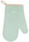 Silicone Oven Mitt, High Temperature Resistant & Watertight Slip Proof Kitchen Mitt for Oven, Long Flexible Kitchen Aid Oven Mitt Baking Glove with Cotton Liner for Cooking (Green)