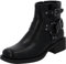Palado Stiefeletten Damen Kaisuzo – moderne Boots - leicht gefütterte Biker-Boots - bequeme Stiefel Schwarz UK3,5 - EU36