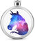 Flacon De Hanche En Acier Inoxydable Licorne Lumineuse Flasque À Alcool Bouteille De Whisky De Poche Pour Vodka Rum 9x9cm