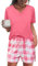 Uniexcosm Pyjama Sexy pour Femme Pyjama D'Été pour Femme Ensembles De Pyjama Femme Pyjama Deux Pièces Femme Rose M