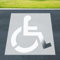 Grand pochoir de stationnement pour handicapé, 91,4 cm, réutilisable, en silicone, modèle pliable pour marquage de parking, garage, trottoir, facile à utiliser pour des marquages clairs