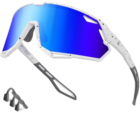Bircenpro Sportbrille-Sonnenbrille für Herren Damen – UV Protection Fahrradbrille Radbrille für Laufen, MTB, Golf, Rennrad und Radfahren