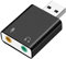 USB Sound Card Adapter - 3.5mm Audio Converter, Plug and Play USB Audio Devices | External Desktop Sound Cards, External Headphones and Microphone Adapters, Laptop and Desktop Sound Card Accessories