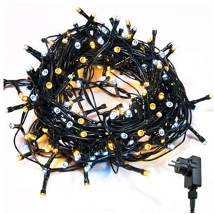 Brightium Guirnalda de luces LED con alambre de cobre, batería 3AA, 2 m, luz blanca fría, ideal para decoraciones y ambientación.