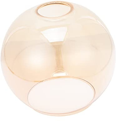 SEWACC Glas Lampenschirm Kugel Bernsteinfarben Lampenschirm Ersatz Für Pendelleuchte Deckenleuchte Wohnzimmer Schlafzimmer Mit Hoher Lichtdurchlässigkeit Und Einfach Zu Montierendem Desig