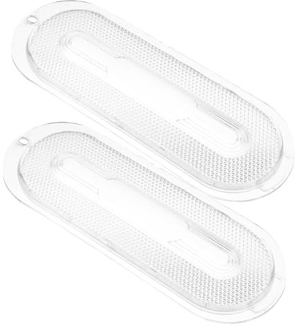 Yardenfun Dunstabzugshauben Lichtdiffusor 2 Stück Ovaler Lampenschirm Aus Langlebigem Material Lichtabdeckung Mit Einfachem Austausch Zubehör Für Küche Und Restaurant