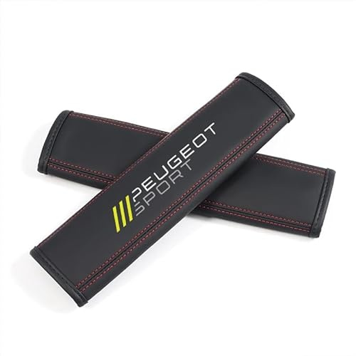 CWMLB 2 Stück Gurtpolster für Peugeot 508 I SW 2010-2014, Polsterung für Sitzgurt Premium Gurtpolster Auto Gurt Polster Polsterung für Sitzgurt im Auto