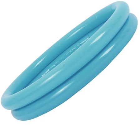 DIYEAH Piscine Gonflable Ronde pour Garçon Fille PVC Pliable Pataugeoire Douce et Confortable pour Garçon Fille pour Jardin Extérieur et Intérieur Bassin de Jeu Interactif avec Fond