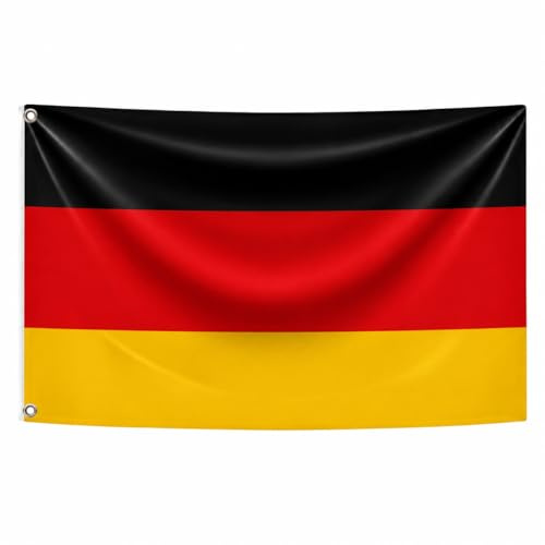 Noovaa 1 Drapeau Allemagne 60x90cm - Résistant Aux Intempéries, Œillets en Laiton, Polyester Haute Qualité, Coutures Doubles - Usage Extérieur
