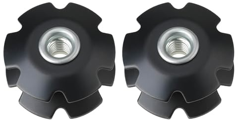 Briny River 2 Pcs Bicycle Front Fork Bowl Set Star Nuts Fit for 1 1/4 Inch Diameter Front Fork