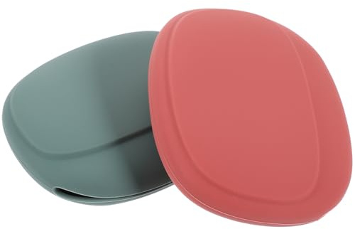 Étui à Éponge à Maquillage de Voyage Lot de 2 en Silicone | Rangement Portable pour Houppettes, Garde les Éponges, Design Simple et Délicat, Usage Extérieur