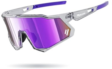 Robreda Fahrradbrille Herren Damen,UV400 Schutz Vollrand Schnelle Brille | [Vollrahmen/winddichter/robust und stoßfest],TR-90 Ultraleicht Sportbrille Sonnenbrille ,für Fahrrad, Laufen, Rennrad,MTB