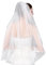 EllieHouse damen kurz 2 tier spitze hochzeit brautschleier mit kamm 2 t (1st tier 70cm / 27inch, 2. stufe 90 cm / 35 zoll) ivory 1 mit kristallen