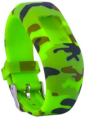 Chofit Ersatz-Armband kompatibel mit Garmin Vivofit Jr. 2, buntes Ersatzarmband aus weichem Silikon für Vivofit Jr 2 Activity Tracker (Camo Lime)