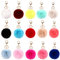NATUCE 15 Pcs Schlüsselanhänger Plüsch Pompom Ball Taschenanhänger bommel schlüsselanhänger puschel Handtasche Anhänger