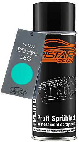 TRISTARcolor Autolack Spraydose für VW/Volkswagen L6G Türkis Basislack Sprühdose 400ml